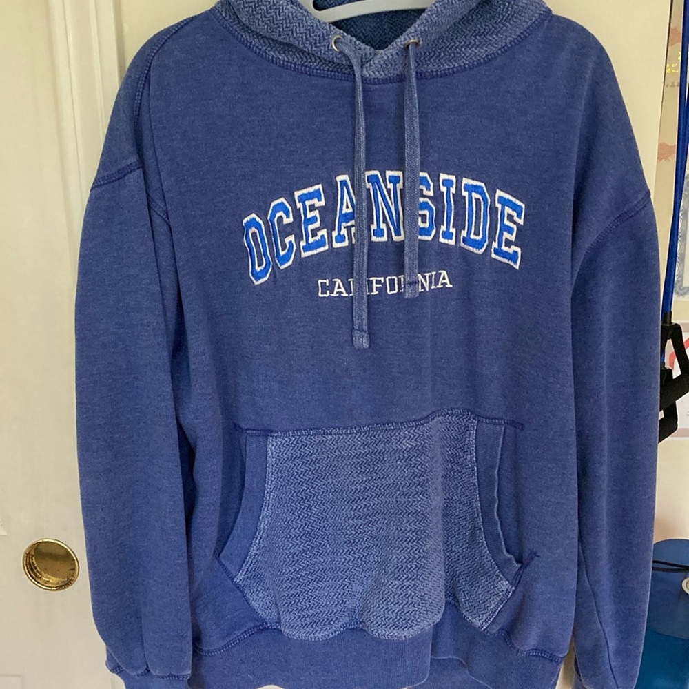 Blue oversized hoodie